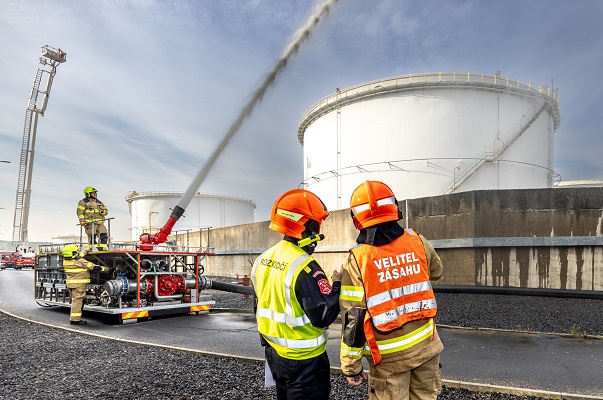 Havarijní cvičení Orlen Unipetrol