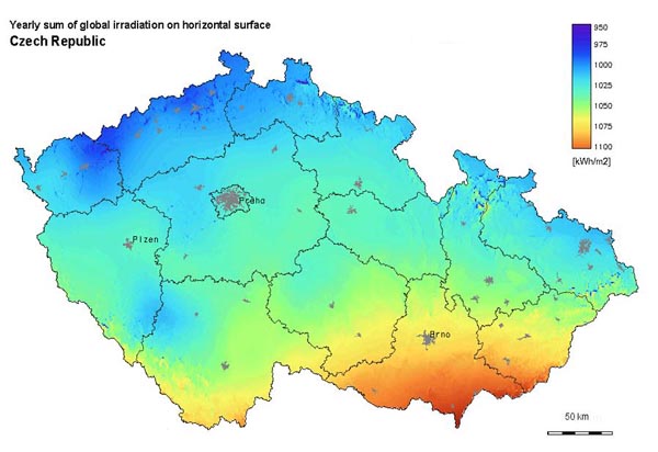 Solarní mapa